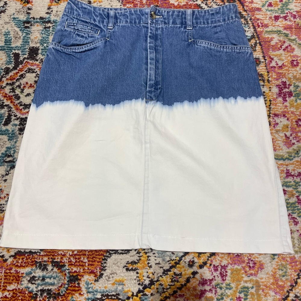 NWT URBAN OUTFITTERS Urban Renewal Eddie Bauer Blue Denim Skirt - Picture 6 of 8